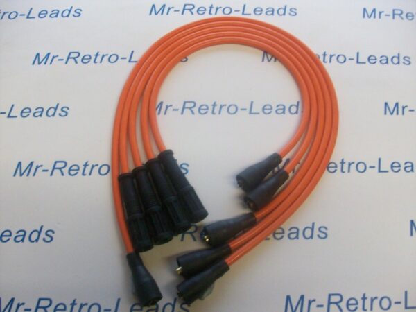 Orange 8mm Performance Ignition Leads For Ritmo Abarth Argenta Mirafiori 131 132