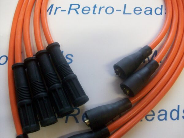 Orange 8mm Performance Ignition Leads For Ritmo Abarth Argenta Mirafiori 131 132