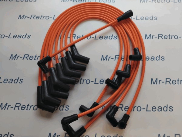 Orange 8mm Performance Ignition Leads For The Mustang V8 Cougar 65 73 Hei Cap