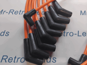 Orange 8mm Performance Ignition Leads For The Mustang V8 Cougar 65 73 Hei Cap
