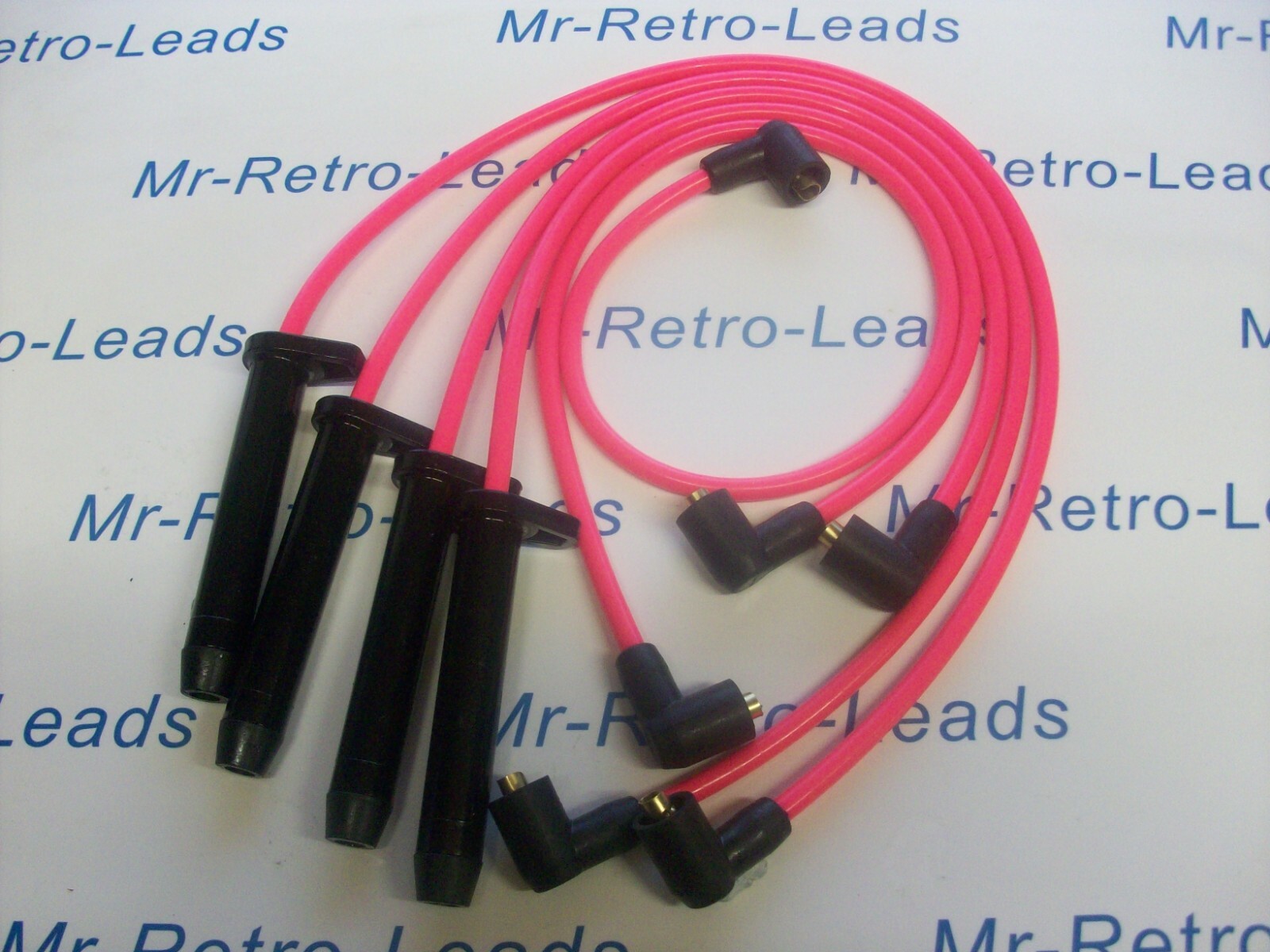 Pink 8mm Performance Ignition Leads Scorpio Mk1 Dohc Sierra 2.0 Dohc Granada Mk3