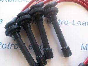 Red 10mm Performance Ht Leads Fits Nissan Micra K12 K11 Hatch 1.0i 1.3i 1.4i 16v