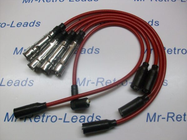 Red 10mm Performance Ignition Leads Golf Mk2 Mk3 Gti 8v M4 Distributor Cap Pin
