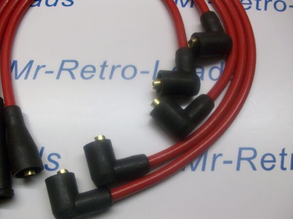 Red 10mm Performance Ignition Leads For The Nova 1.4 1.3 Lucas Distributor Cap