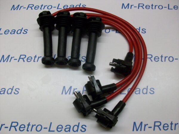 Red 10mm Performance Ignition Leads For Escort Fiesta 1.6i 1.8i 2.0i 16v Gen 1