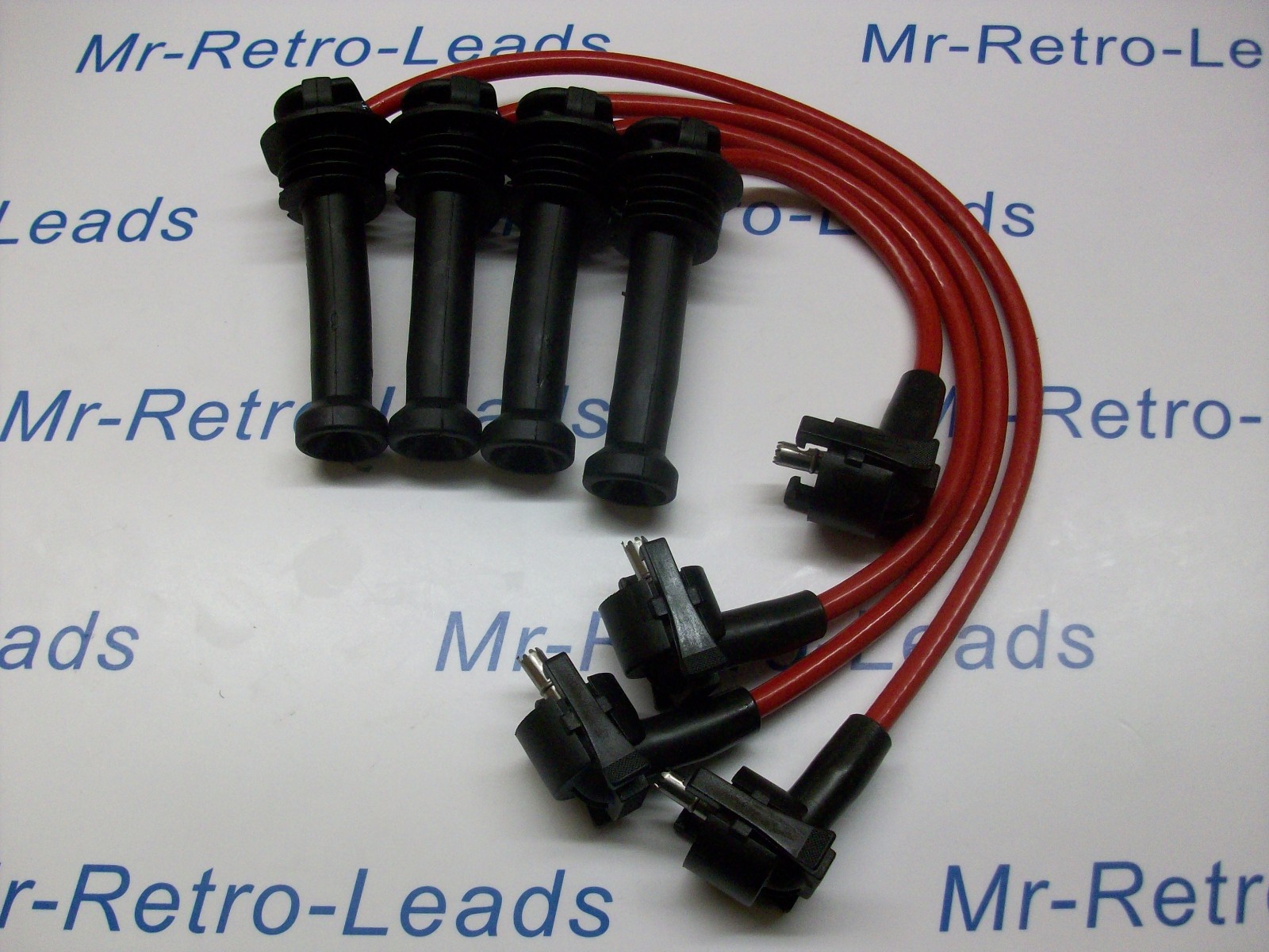 Red 10mm Performance Ignition Leads For Escort Fiesta 1.6i 1.8i 2.0i 16v Gen 1