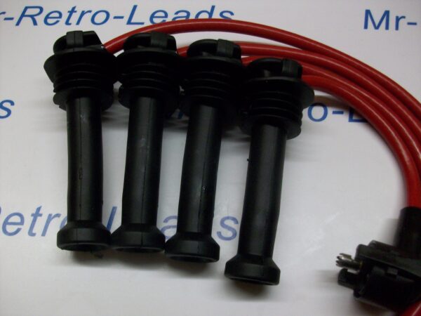 Red 10mm Performance Ignition Leads For Escort Fiesta 1.6i 1.8i 2.0i 16v Gen 1