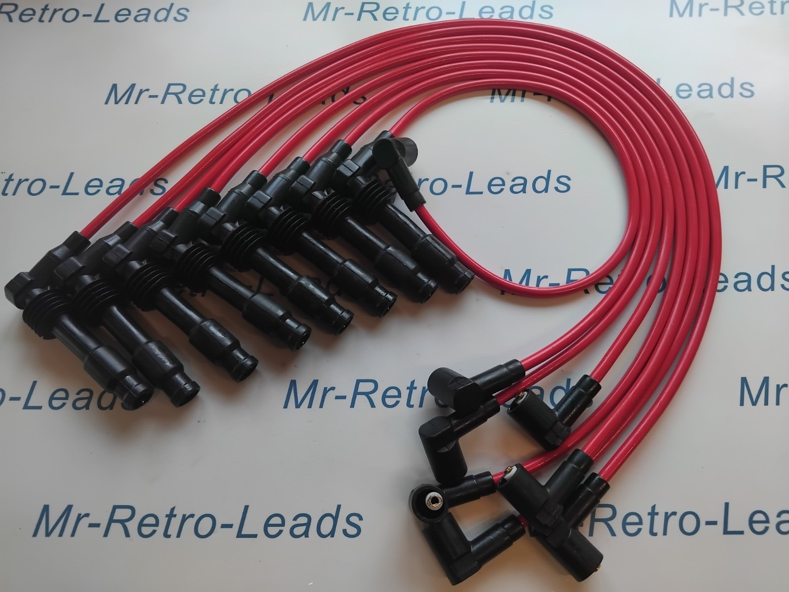 Red 7mm Ignition Leads Fits Ferrari 355   Berlinetta 3.5   1994   99 Hand Built