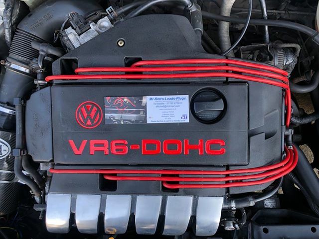 Red 7mm Performance Ignition Leads Vr6 Mk3 Vr6 Obd2 Passat 2.8 Quality Leads