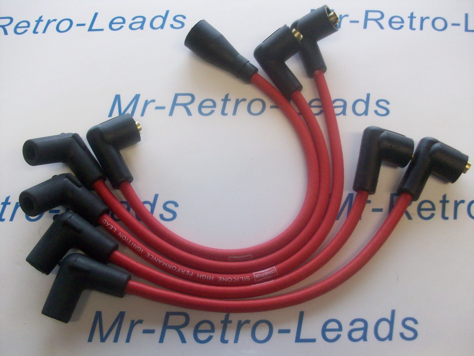 Red 7mm Performance Ignition Leads Classic Mini Cooper S Sprite Midget Retro 