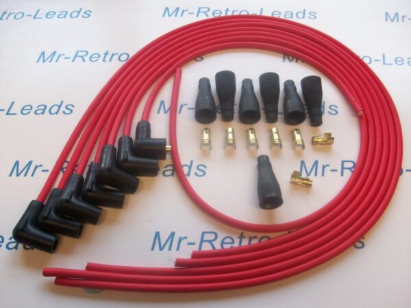 Red 7mm Performance Ignition Lead Kit Fits. Jaguar Mk 2 Xj6 Xk 6 Cyl Quality