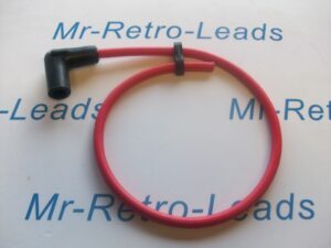 Red 7mm Petrol Lawn Mower Strimmer Chainsaw 20" Long Ignition Lead Ht With Boot