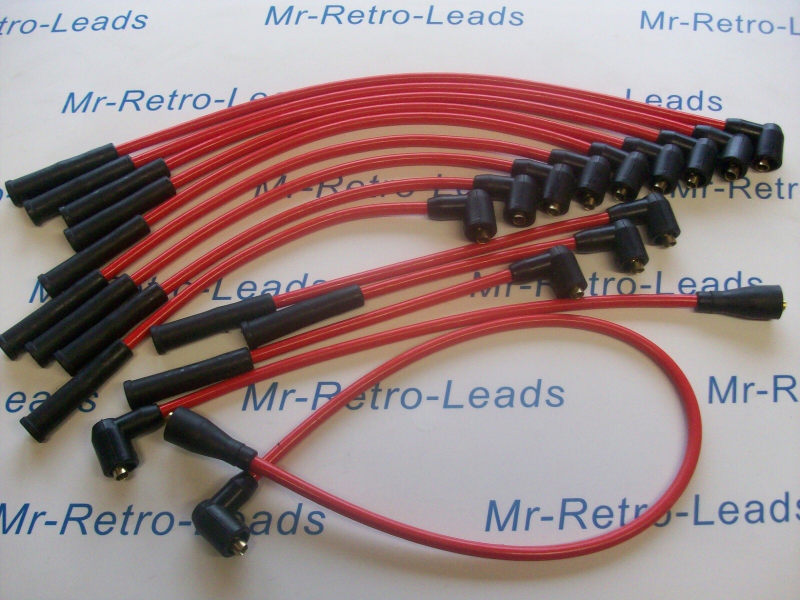Red 8.5mm Performance Ht Leads Fits Jaguar  E-type S3 Roadster E-type S3 2+2 Ht