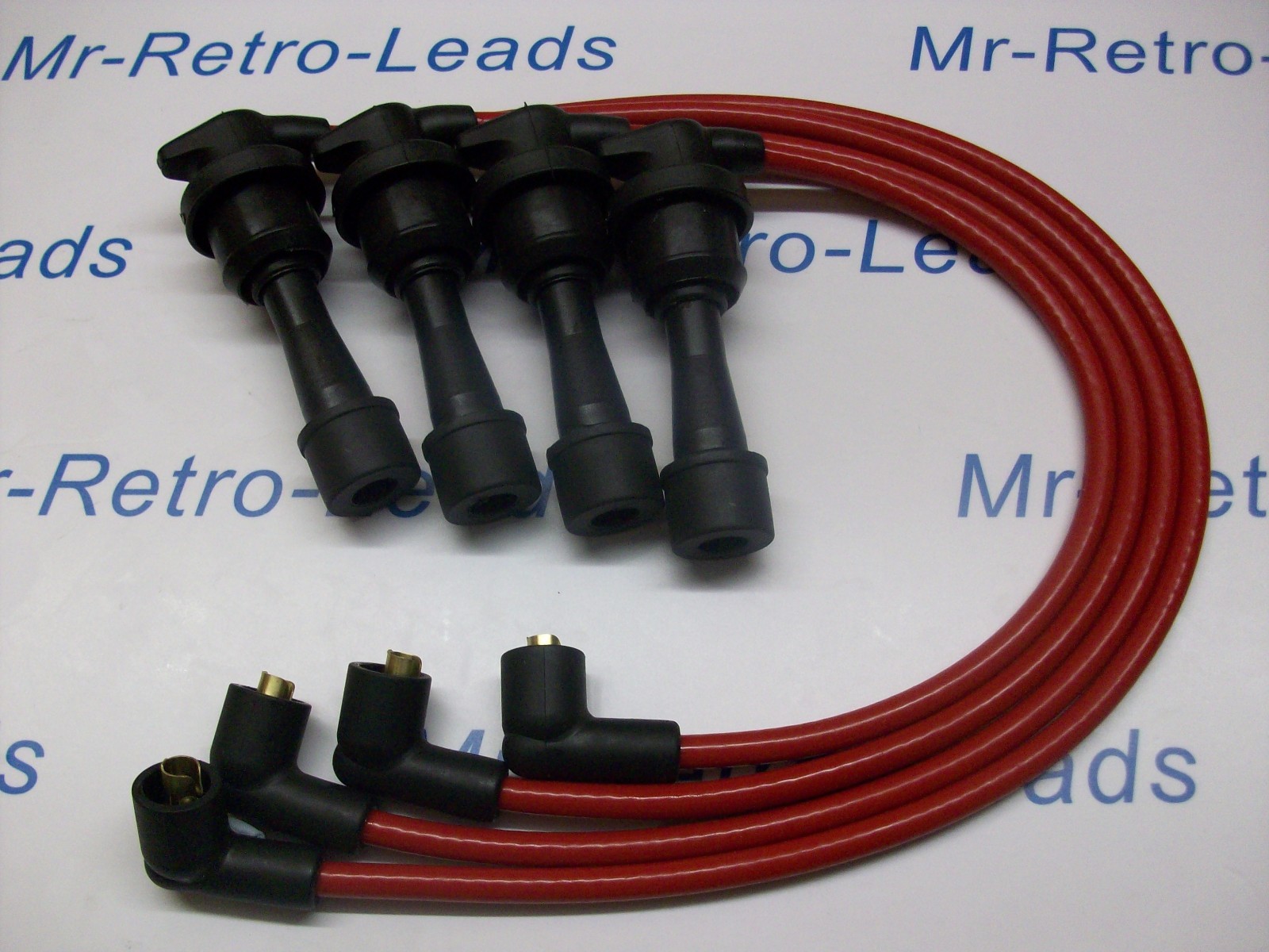Red 8.5mm Performance Ignition Leads Will Fit Mitsubishi Lancer Evo 1 2 3 Turbo