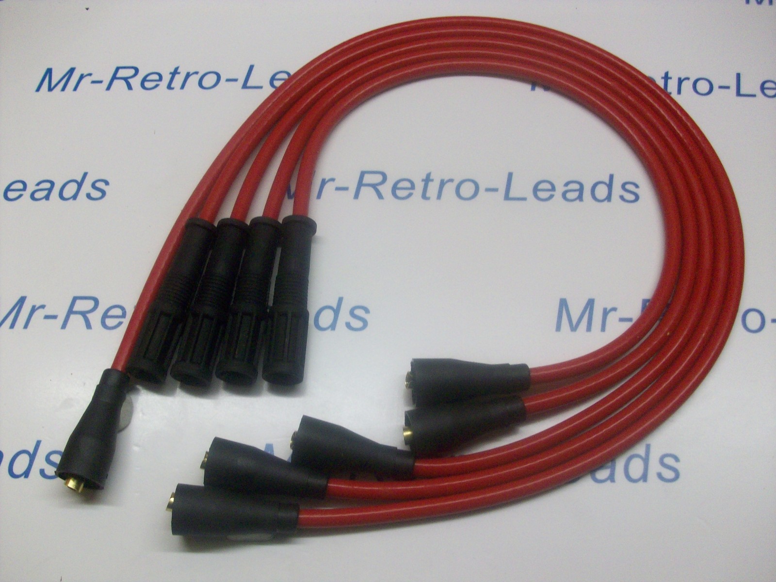 Red 8.5mm Performance Ignition Leads Ritmo Abarth Argenta Mirafiori 131 132