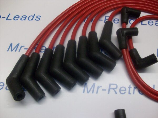 Red 8.5mm Performance Ignition Leads For The Mustang V8  65 - 73 Cougar Hei Cap