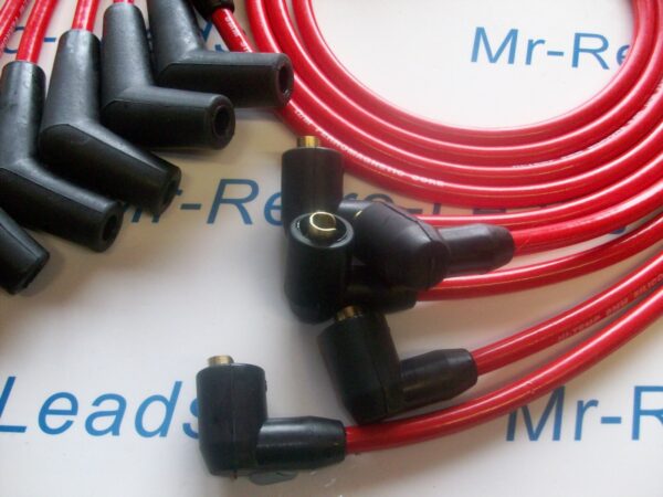 Red 8.5mm Performance Ignition Leads Chevrolet Chevy Big Block 454 Din Cap