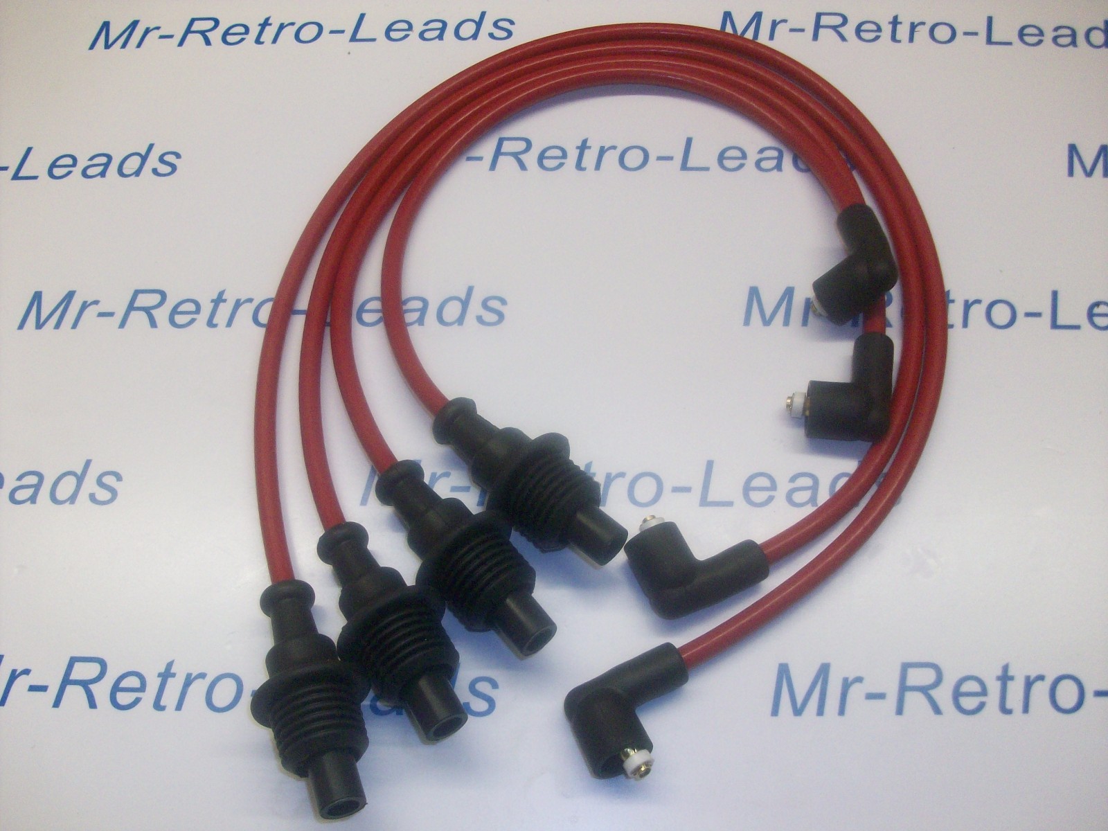 Red 8.5mm Performance Ignition Leads For 205 306 309 405 406 Cti Quality Leads