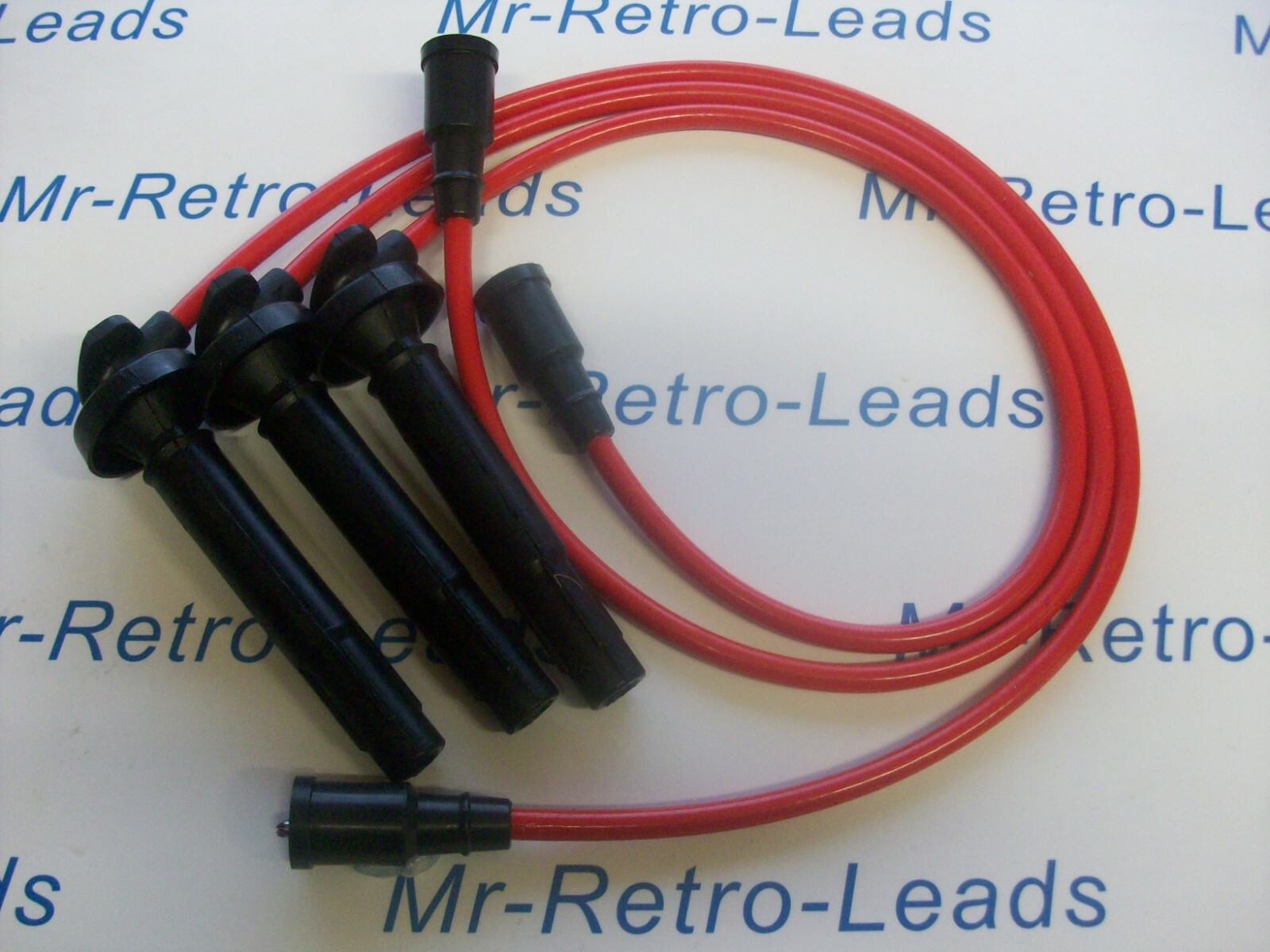 Red 8.5mm Performance Ignition Leads Galant Vr-4 2.5i 24v Q/cam Quality Ht Leads