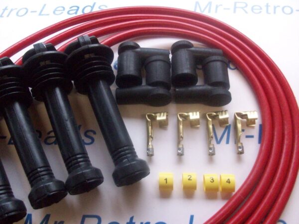 Red 8.5mm Performance Ignition Lead Kit St170 Silver Top Kitcar Part Built Ht