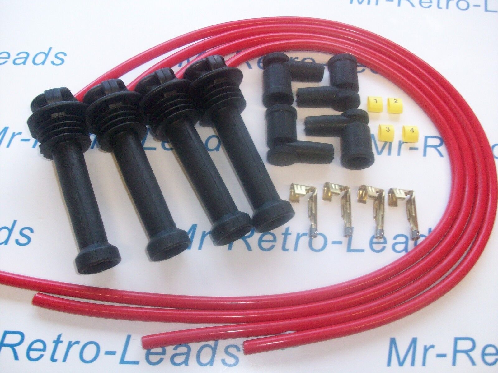 Red 8.5mm Performance Ignition Lead Kit For Zetec Black Top Kit-car Part Built 