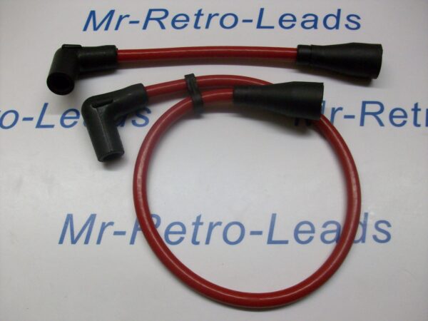 Red 8.5mm Performance Ignition Leads Harley Davidson Fatboy 1340 1996 Evo Eng
