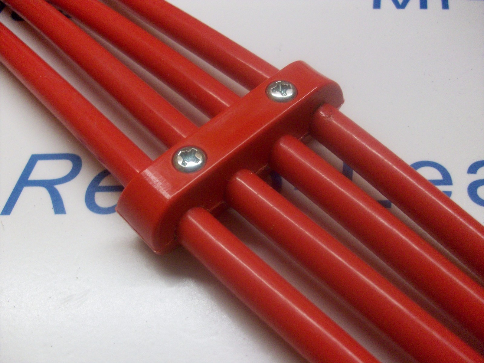 Red 8mm Ignition Lead Ht Clip Holder Separator Clamp Holder Spacer Kit 4 Way