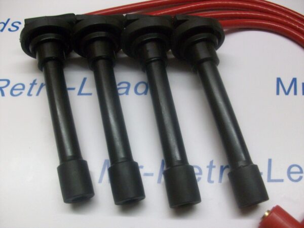 Red 8mm Performance Ignition Leads To Fit Type R Accord Prelude 2.2 2.0 Vtec 4ws