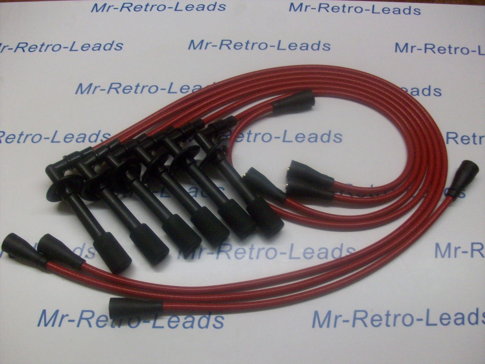Red 8mm Performance Ignition Leads For The 911 1963-1990 Targa Quality Ht Leads