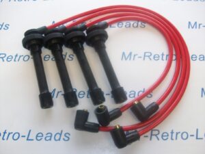 Red 8mm Performance Ignition Leads 100 Nx Primera Almera 1.6 1.4 16v Quality Ht