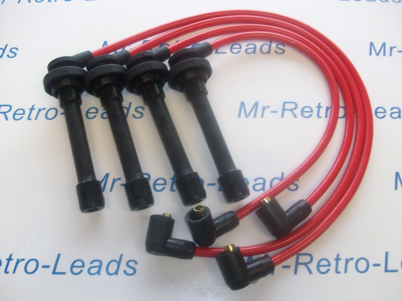 Red 8mm Performance Ignition Leads 100 Nx Primera Almera 1.6 1.4 16v Quality Ht