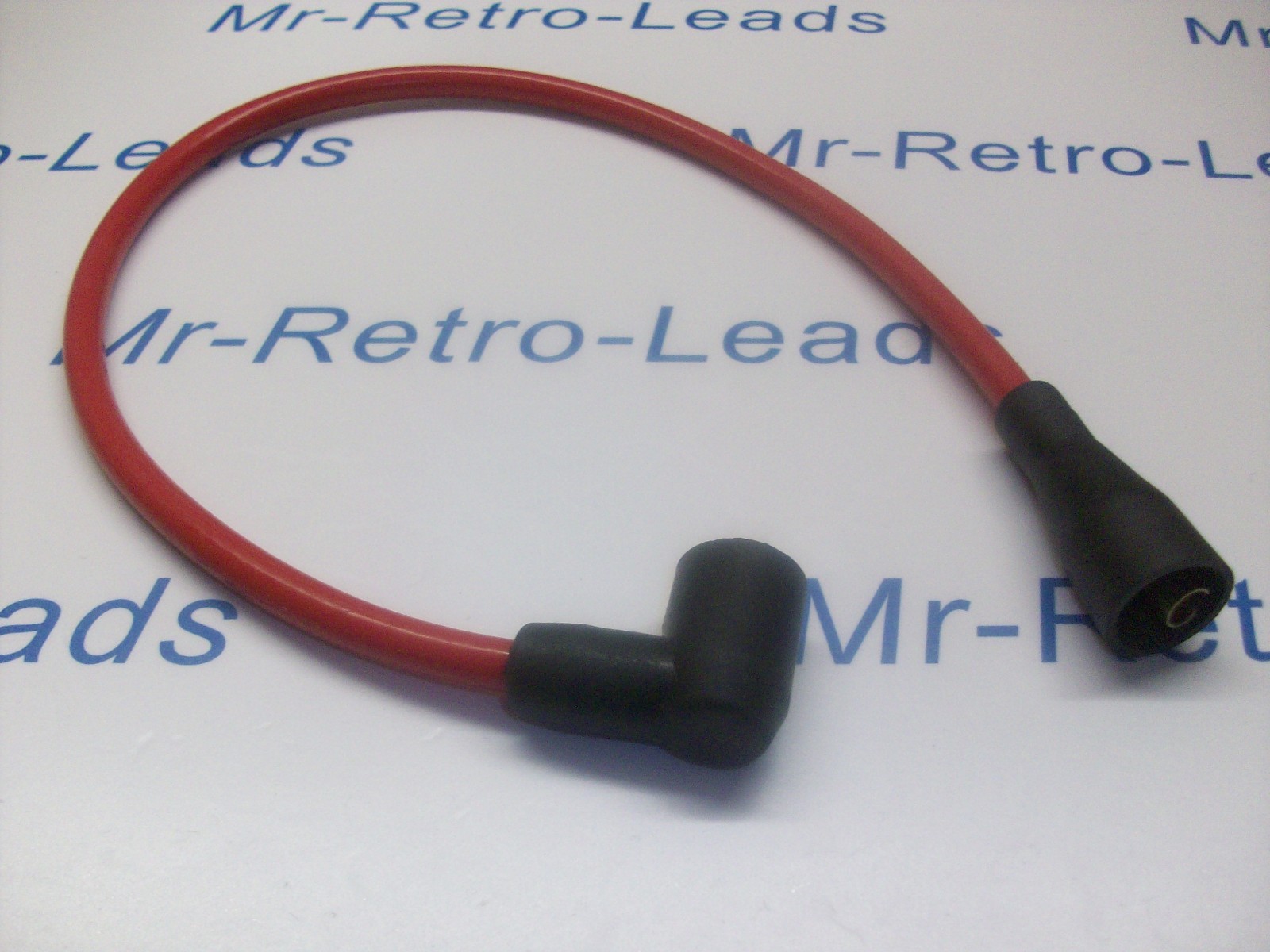 Red 8mm Performance 20" Ignition Lead Coil Ht All Cars From  50s / 70s & More..