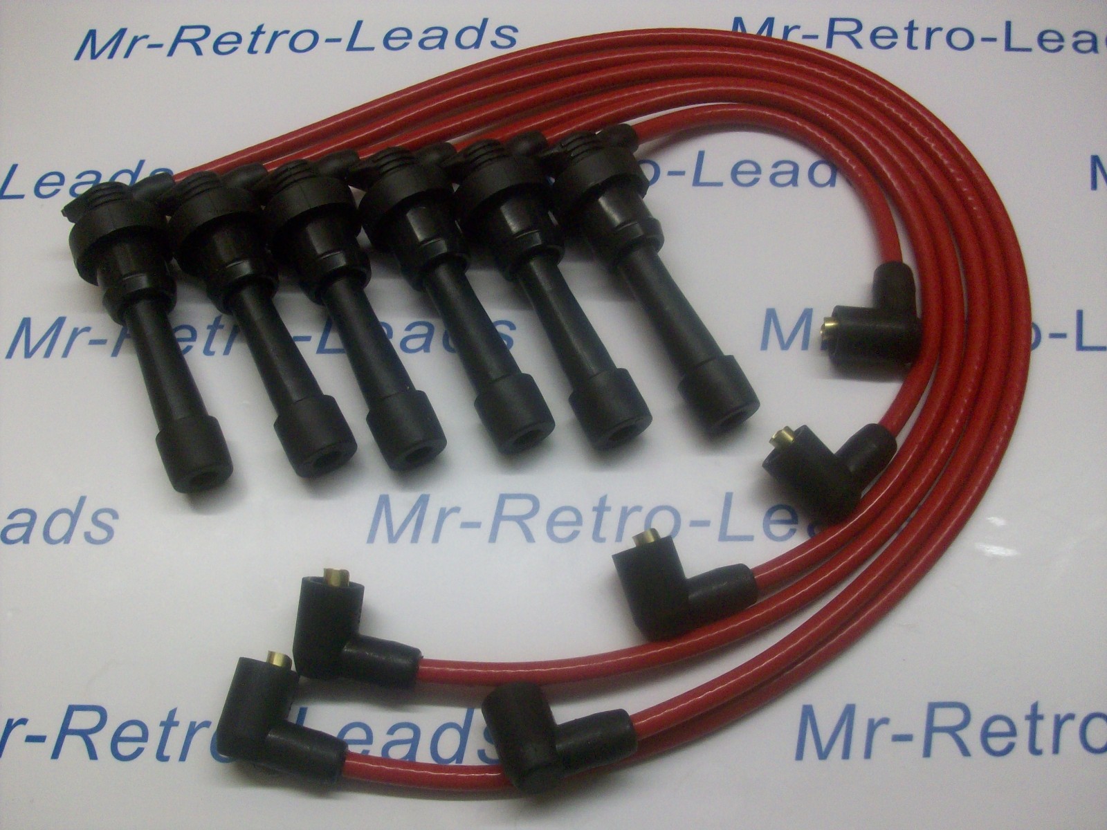 Red 8mm Performance Ignition Leads To Fit Mitsubishi 3000 Gt Diamante Quality
