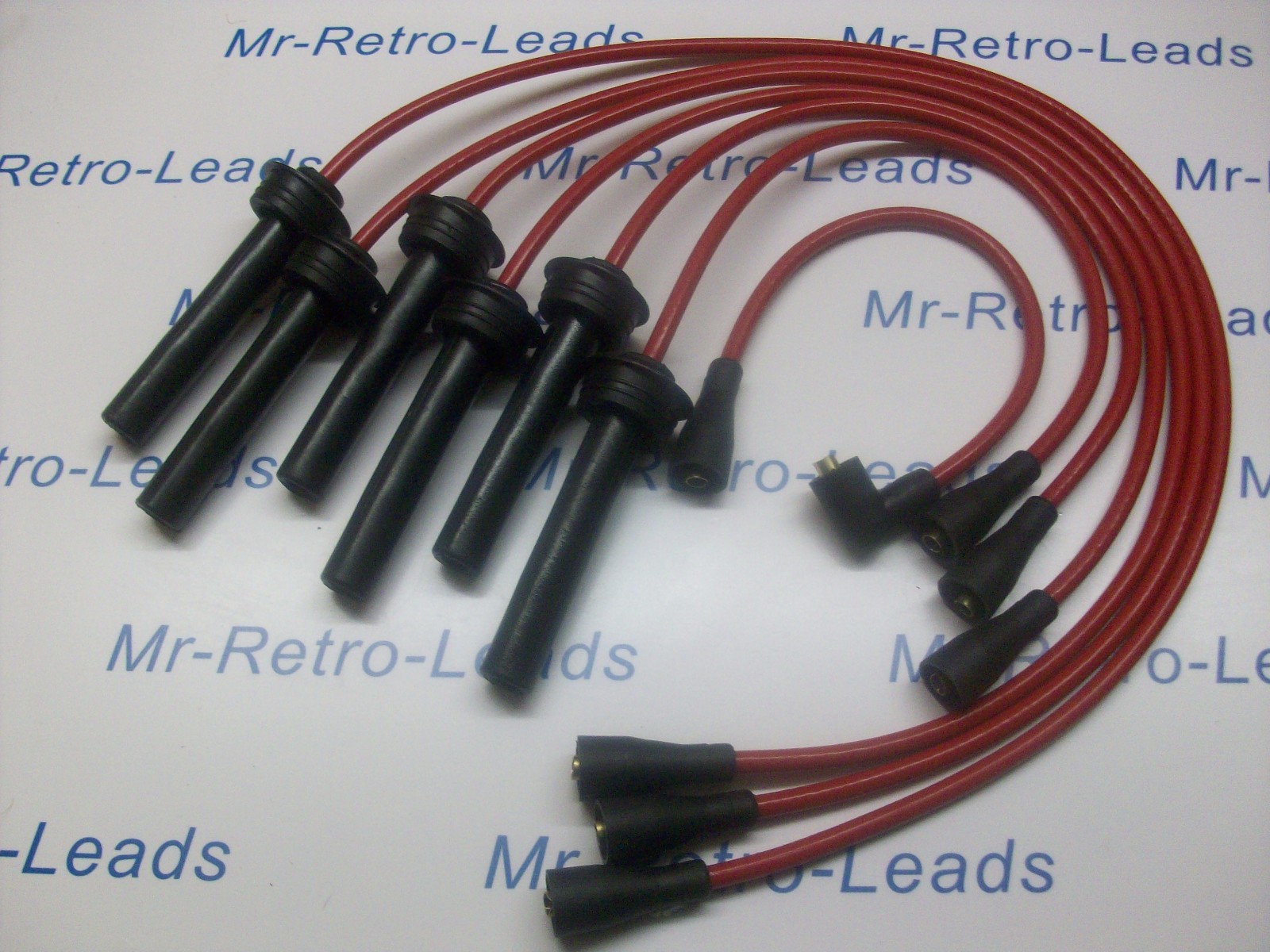Red 8mm Performance Ht Leads Fits Jaguar Xj6 X300 Xj40 81 Xjs Xjsc 3.2 3.6 4.0
