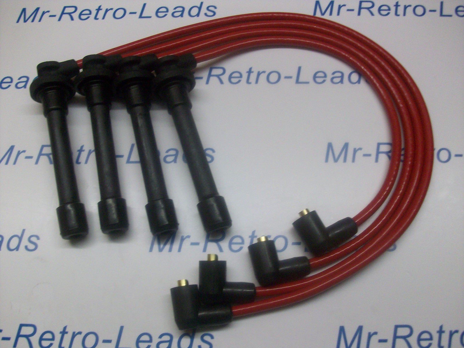 Red 8mm Performance Ignition Leads For The Civic Coupe 1.6i 1.5i 16v Vtec Crx
