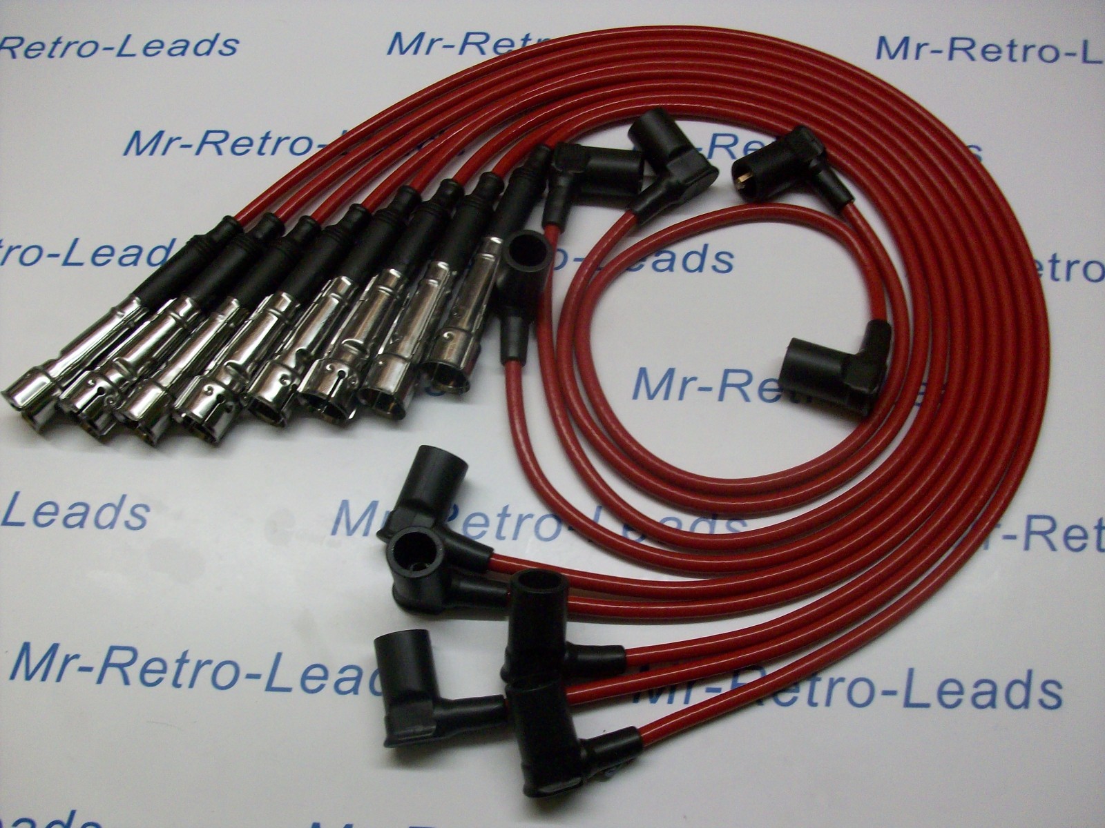 Red 8mm Performance Ht Leads Fits Mercedes 350 450 S420 S500 Sl380 Sl450 Sl500