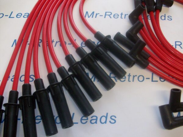 Red 8mm Performance Ignition Leads For Dodge Viper V10 Quality Hand Built Leads.