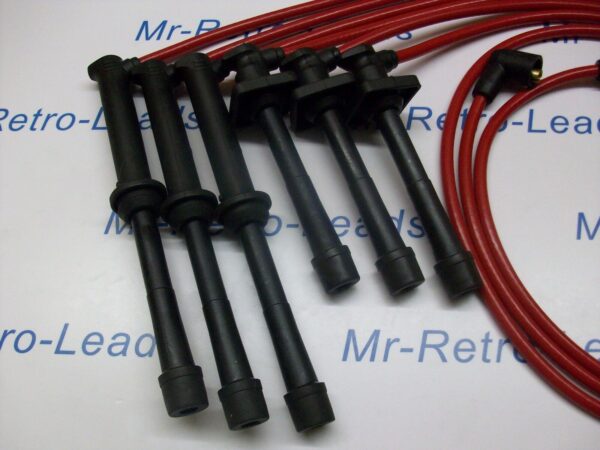 Red 8mm Performance Ignition Leads For The Probe V6 24v 323 626 Mx-3 6 Xedos 6 9