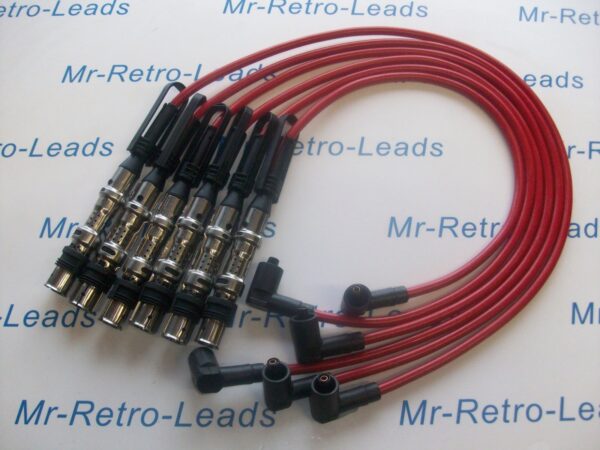 Red 8mm Performance Ignition Leads Golf Bora 2.8 24v V6 Ayl Aqp Quality Leads