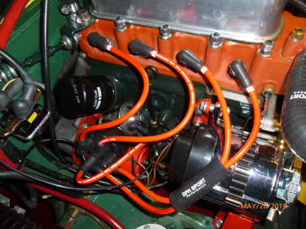Red 8mm Performance Ignition Leads For Morris Minor Hand Built Leads Quality