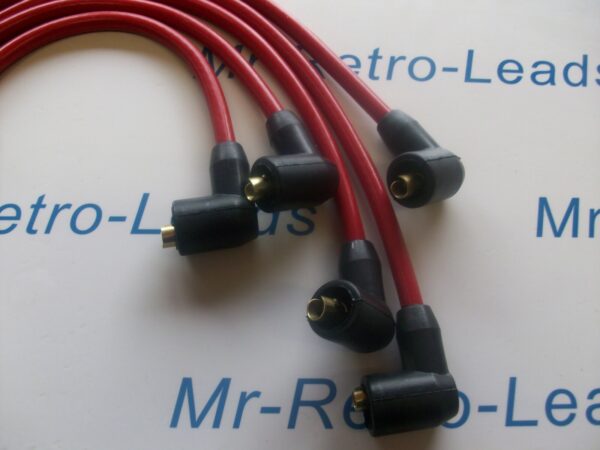 Red 8mm Performance Ignition Leads For Triumph Tr3 Tr4 Tr4a  Quality Ht Leads