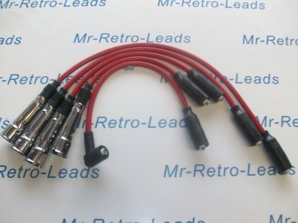 Red 8mm Performance Ignition Leads For Audi 100 80 2.0 A6 C4 B4 Quattro Abk