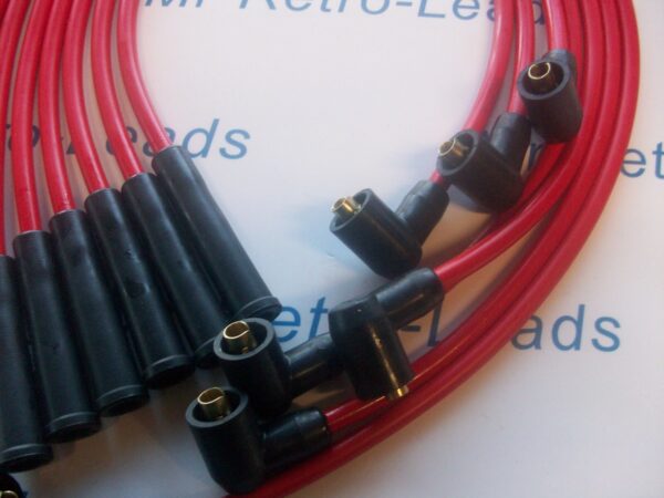 Red 8mm Performance Ignition Leads Fits The Ford Sierra 2.8 Xr4i
