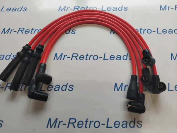 Red 8mm Performance Ignition Leads For Saab 96 V4  1965   1980 Quality Leads