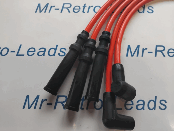 Red 8mm Performance Ignition Leads For Saab 96 V4  1965   1980 Quality Leads