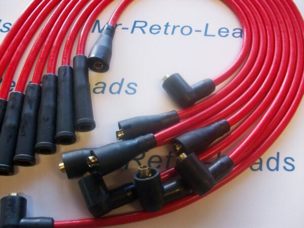Red 8mm Performance Ignition Leads For Tvr Griffith 500 V8 Built To Order