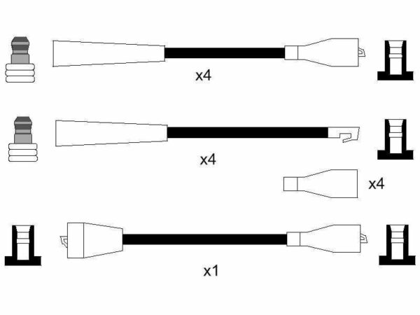 Red 8mm Performance Ignition Leads For The Nsu Tt V8 Engine Quality Hand Built