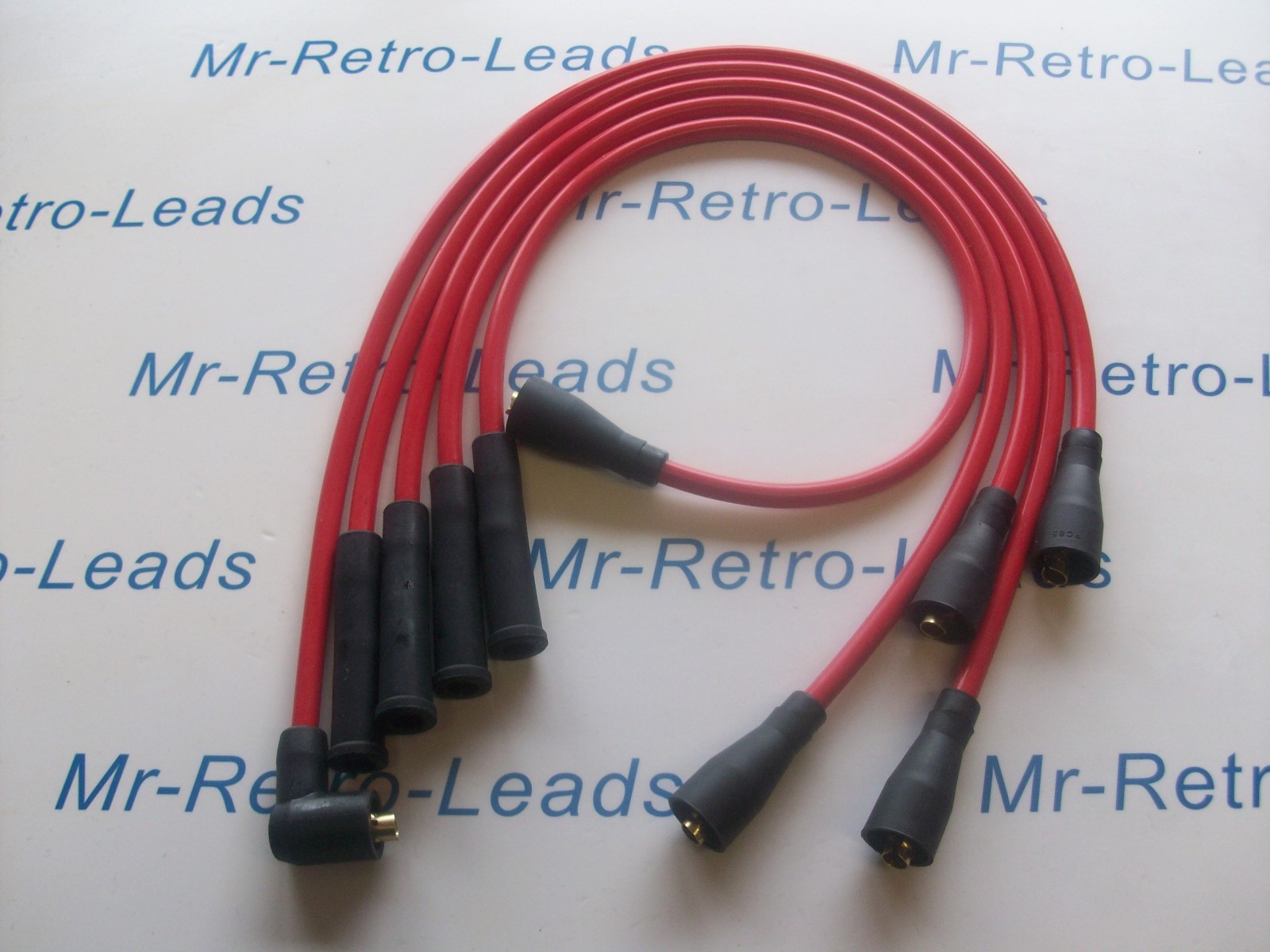 Red 8mm Performance Ignition Leads Escort Mk1 2 Mexico 1.6 Sport Capri Mk1 Ht