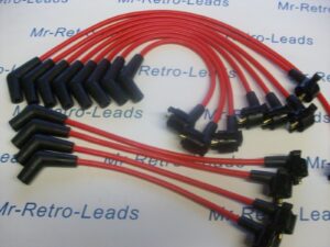 Red 8mm Performance Ignition Leads For Daimler Double Six V12 6.0 Litre Ht