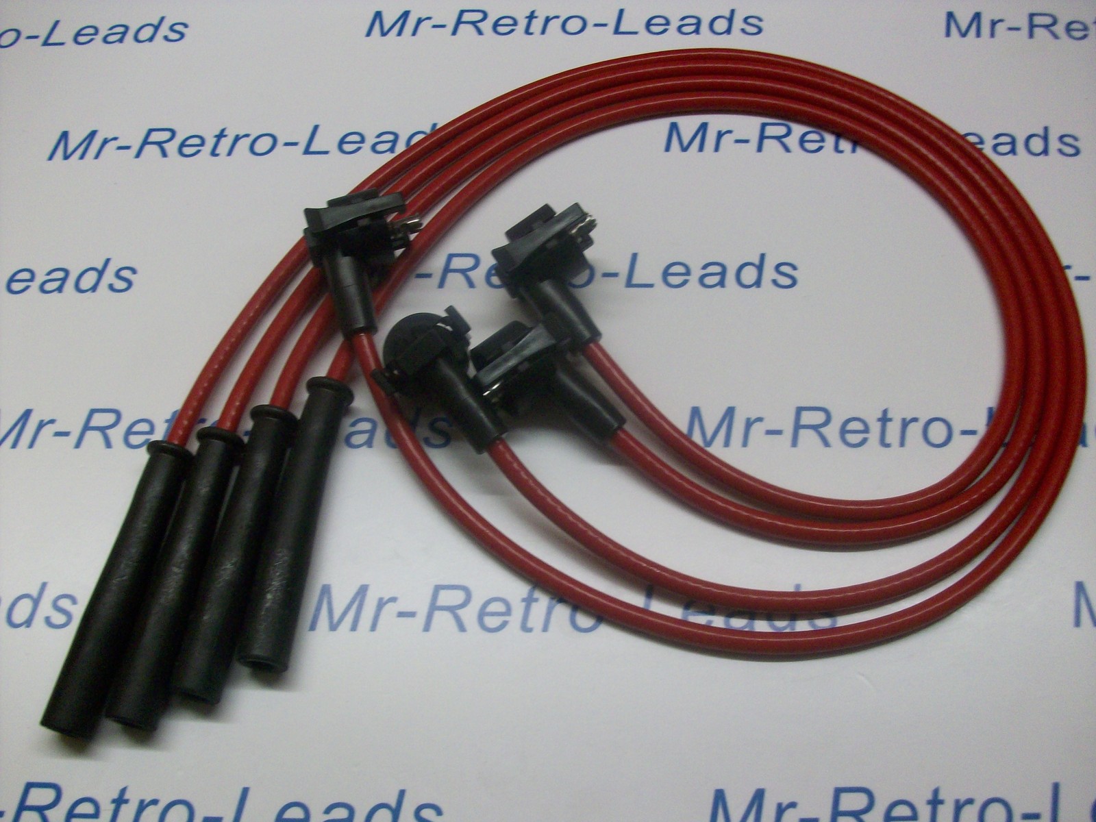 Red 8mm Performance Ignition Leads For The Fiesta Mkiv 1.3i 1.3 1.0 Quality Ht